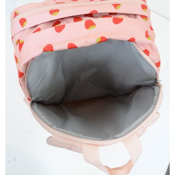 JanSport Strawberry Shower Big Student 17.5" Backpack School Bag Daypack - Picture 10 of 12